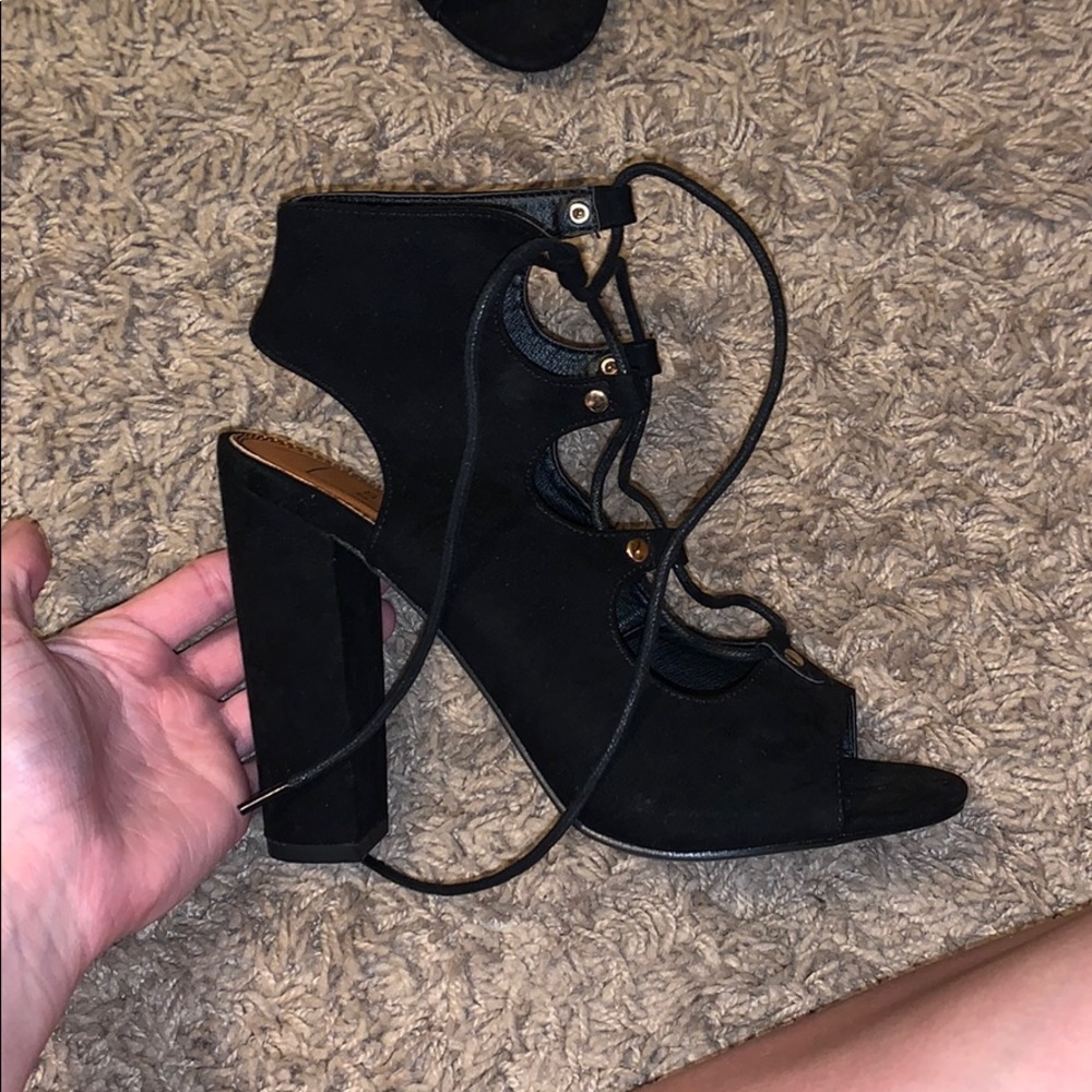 black heels